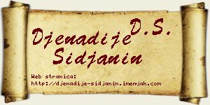 Đenadije Šiđanin vizit kartica